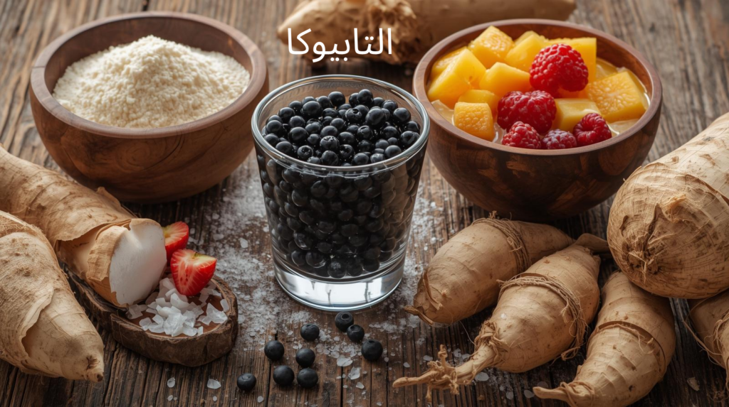 القيمة الغذائية للتابيوكا مقارنة بدقيق الذرة