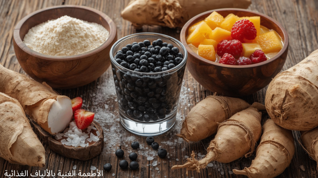 الأطعمة الغنية بالألياف الغذائية